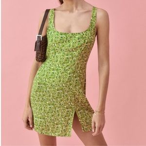 Reformation Noha floral mini dress size 2